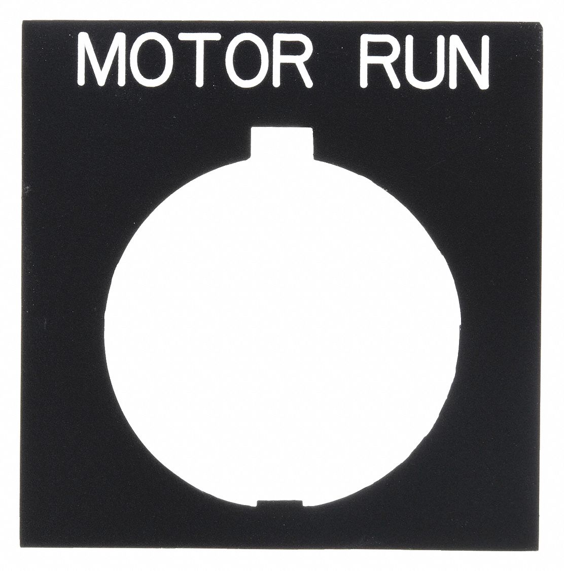 Legend Plate: 30 mm Panel Mounting Size, Rectangular, 3 1/4 in Overall Ht x 2 1/8 in Overall Wd