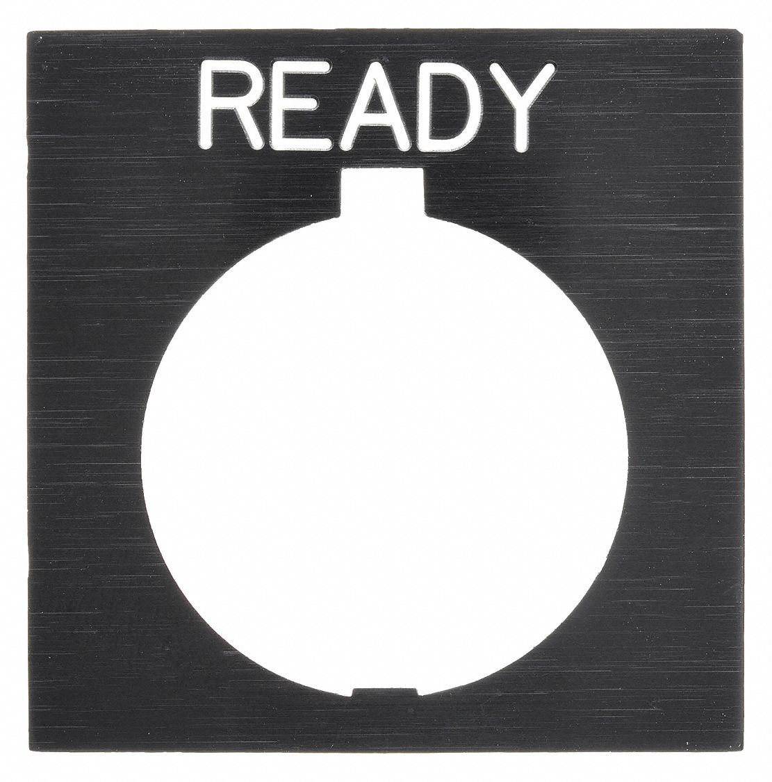 Legend Plate: 30 mm Panel Mounting Size, Rectangular, 1 in Overall Ht x 1 1/2 in Overall Wd