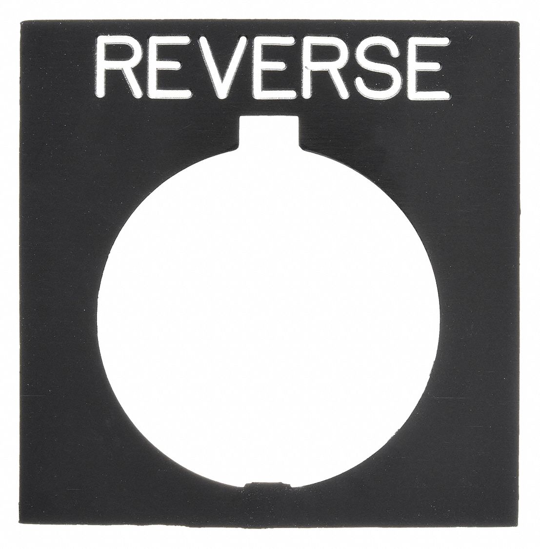 Legend Plate: 30 mm Panel Mounting Size, Rectangular, 1 in Overall Ht x 1 1/2 in Overall Wd