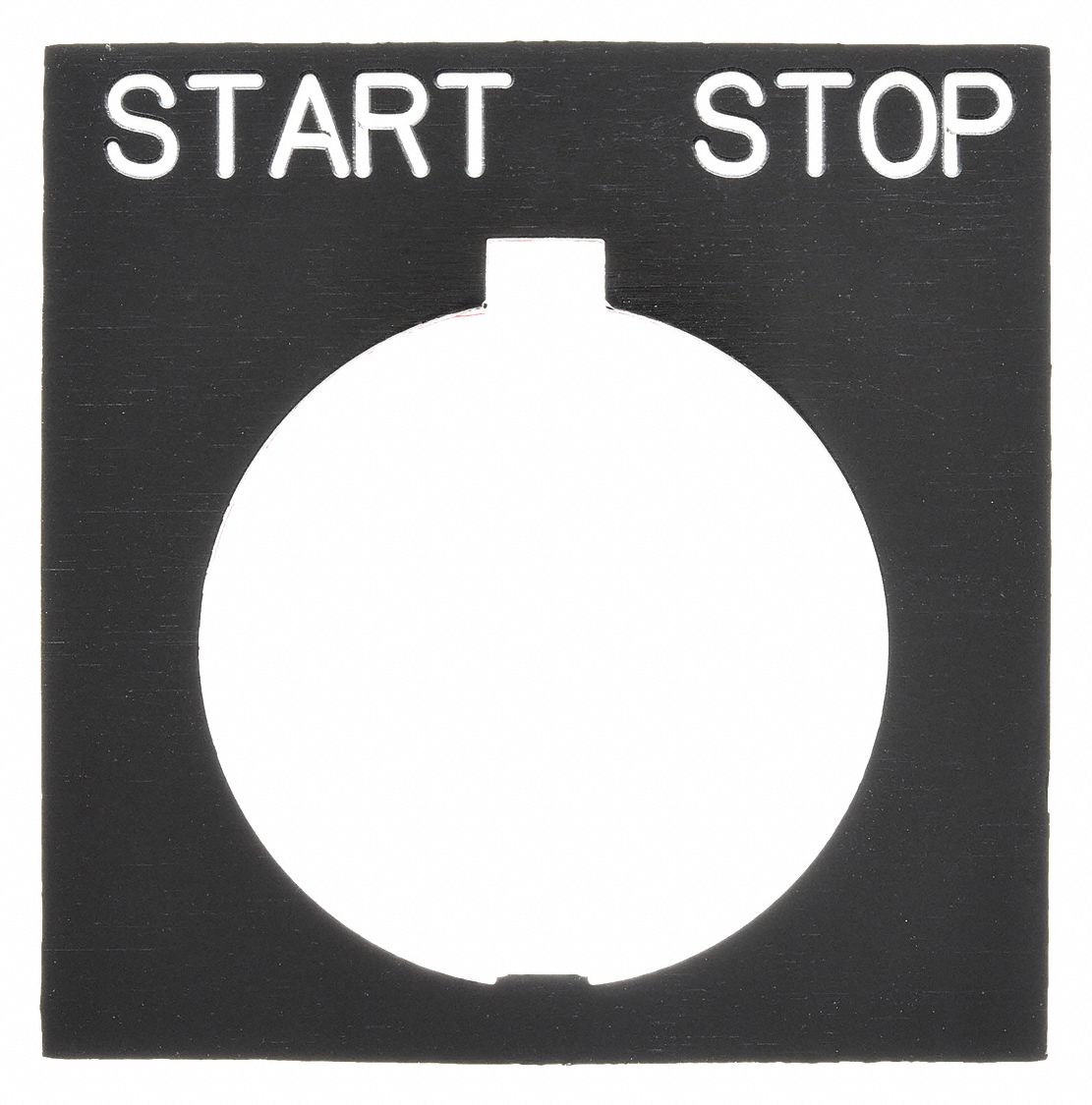 Legend Plate: 30 mm Panel Mounting Size, Rectangular, 1 in Overall Ht x 1 1/2 in Overall Wd