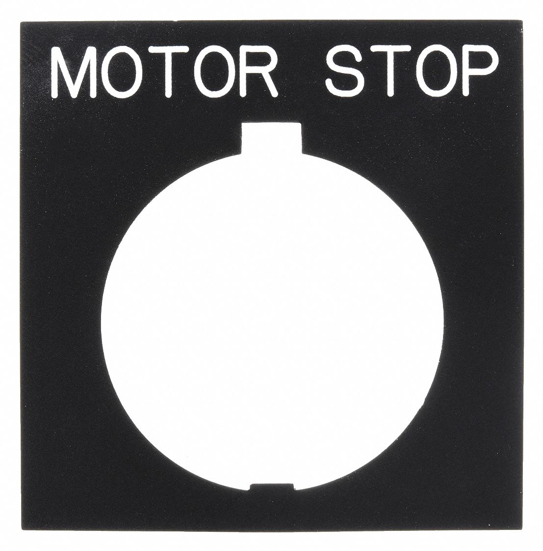 Legend Plate: 30 mm Panel Mounting Size, Rectangular, 3 1/4 in Overall Ht x 2 1/8 in Overall Wd