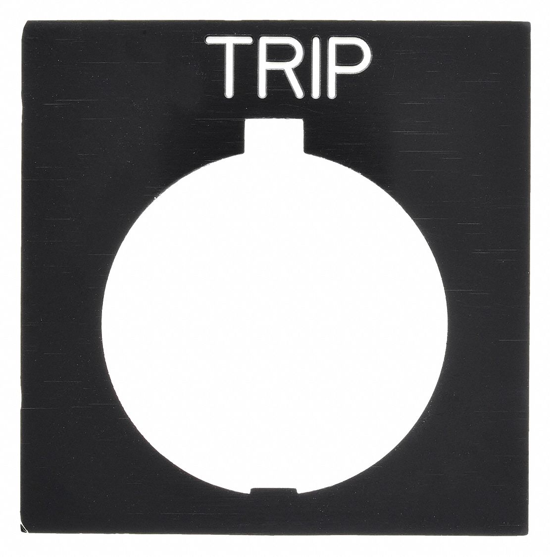 Legend Plate: 30 mm Panel Mounting Size, Rectangular, 1 in Overall Ht x 1 1/2 in Overall Wd