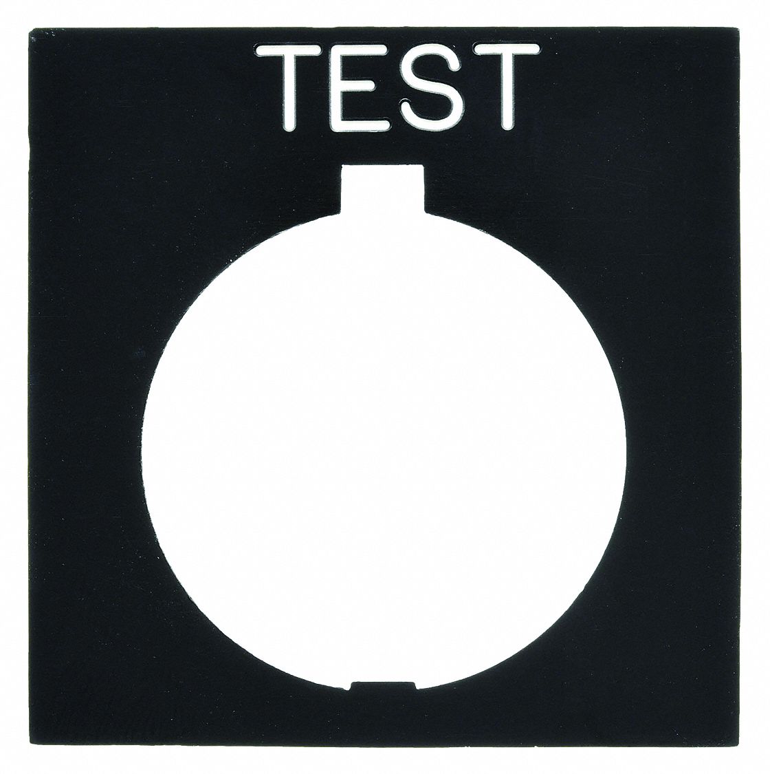 Legend Plate: 30 mm Panel Mounting Size, Rectangular, 1 in Overall Ht x 1 1/2 in Overall Wd