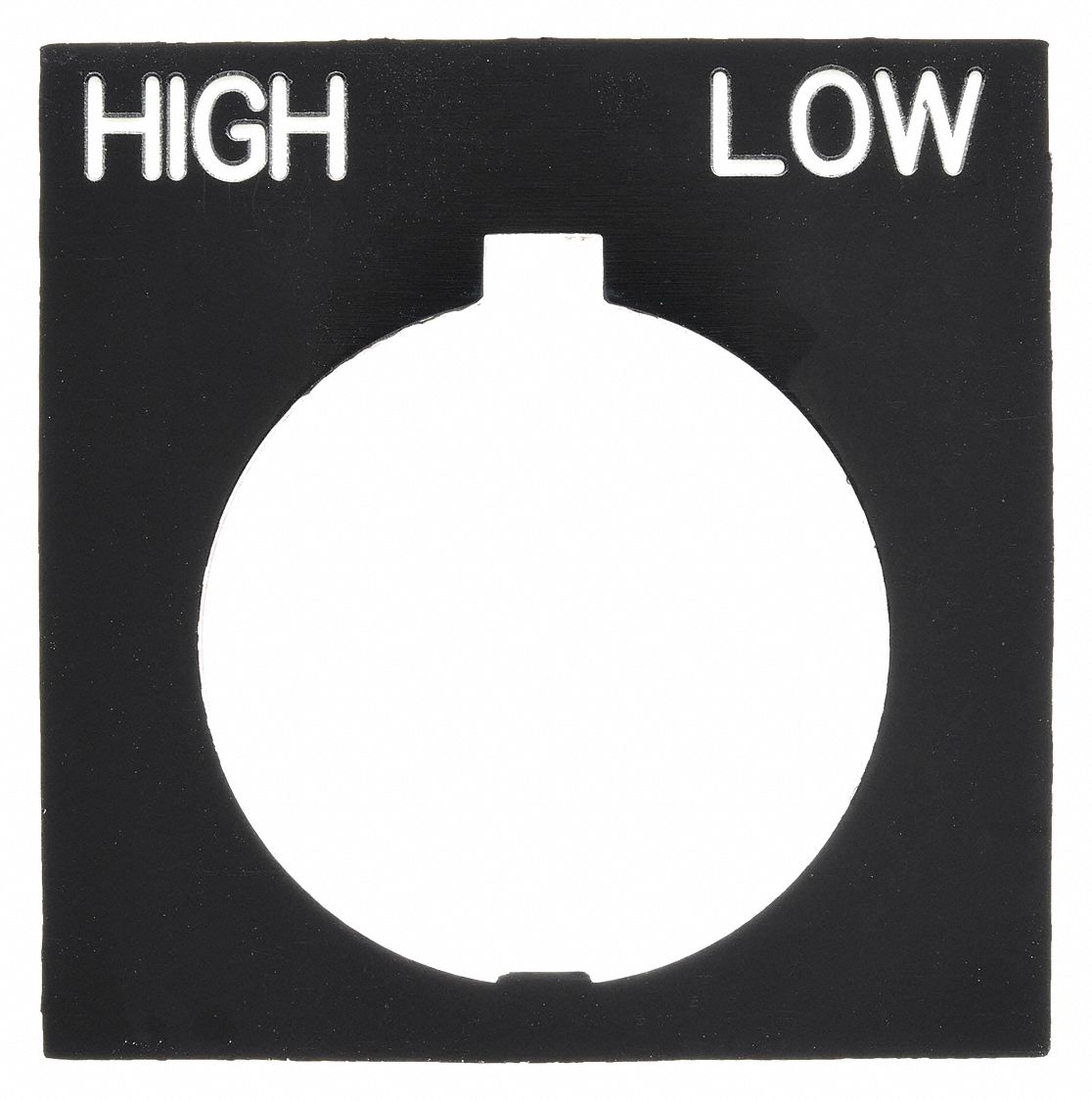 Legend Plate: 30 mm Panel Mounting Size, Rectangular, 1 in Overall Ht x 1 1/2 in Overall Wd