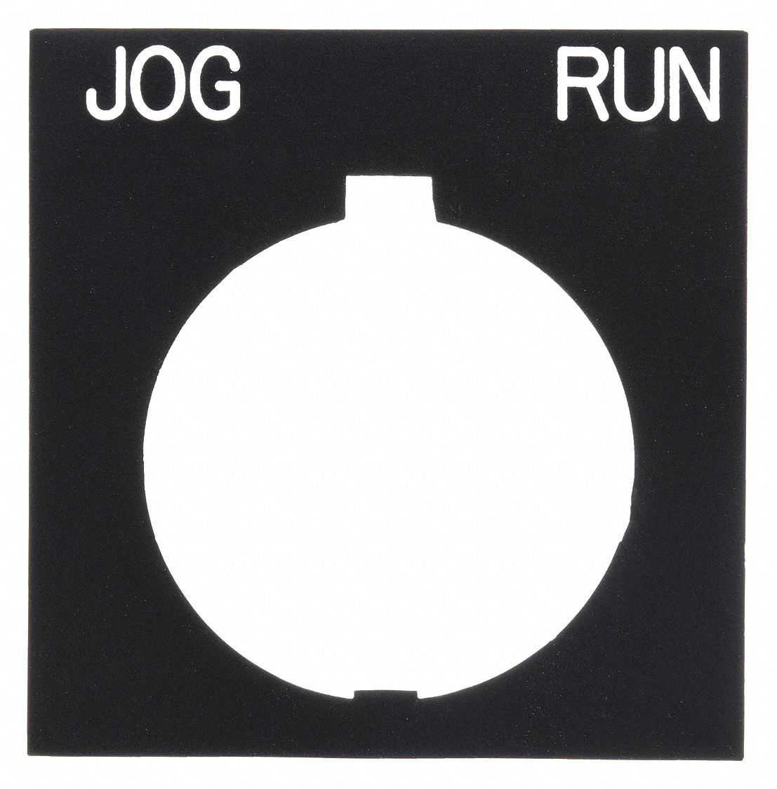 Legend Plate: 30 mm Panel Mounting Size, Rectangular, 1 in Overall Ht x 1 1/2 in Overall Wd