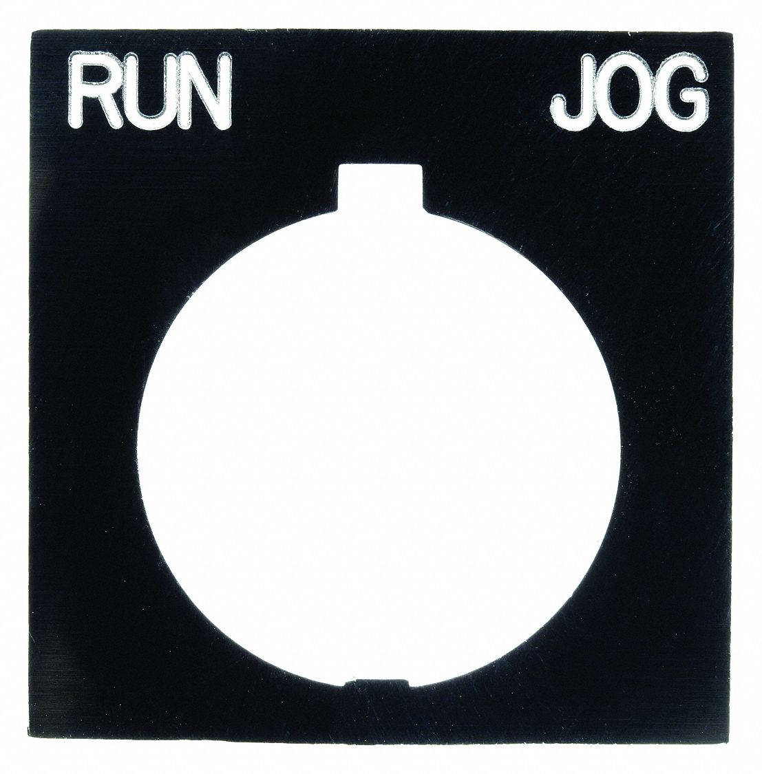 Legend Plate: 30 mm Panel Mounting Size, Rectangular, 3 1/4 in Overall Ht x 2 1/8 in Overall Wd