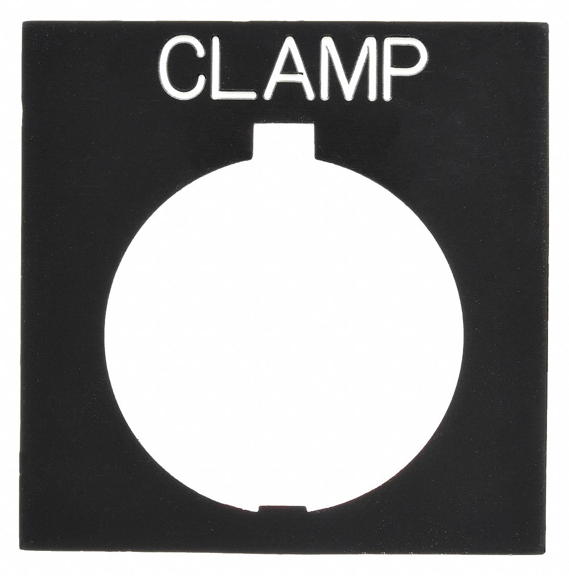 Legend Plate: 30 mm Panel Mounting Size, Rectangular, 1 in Overall Ht x 1 1/2 in Overall Wd