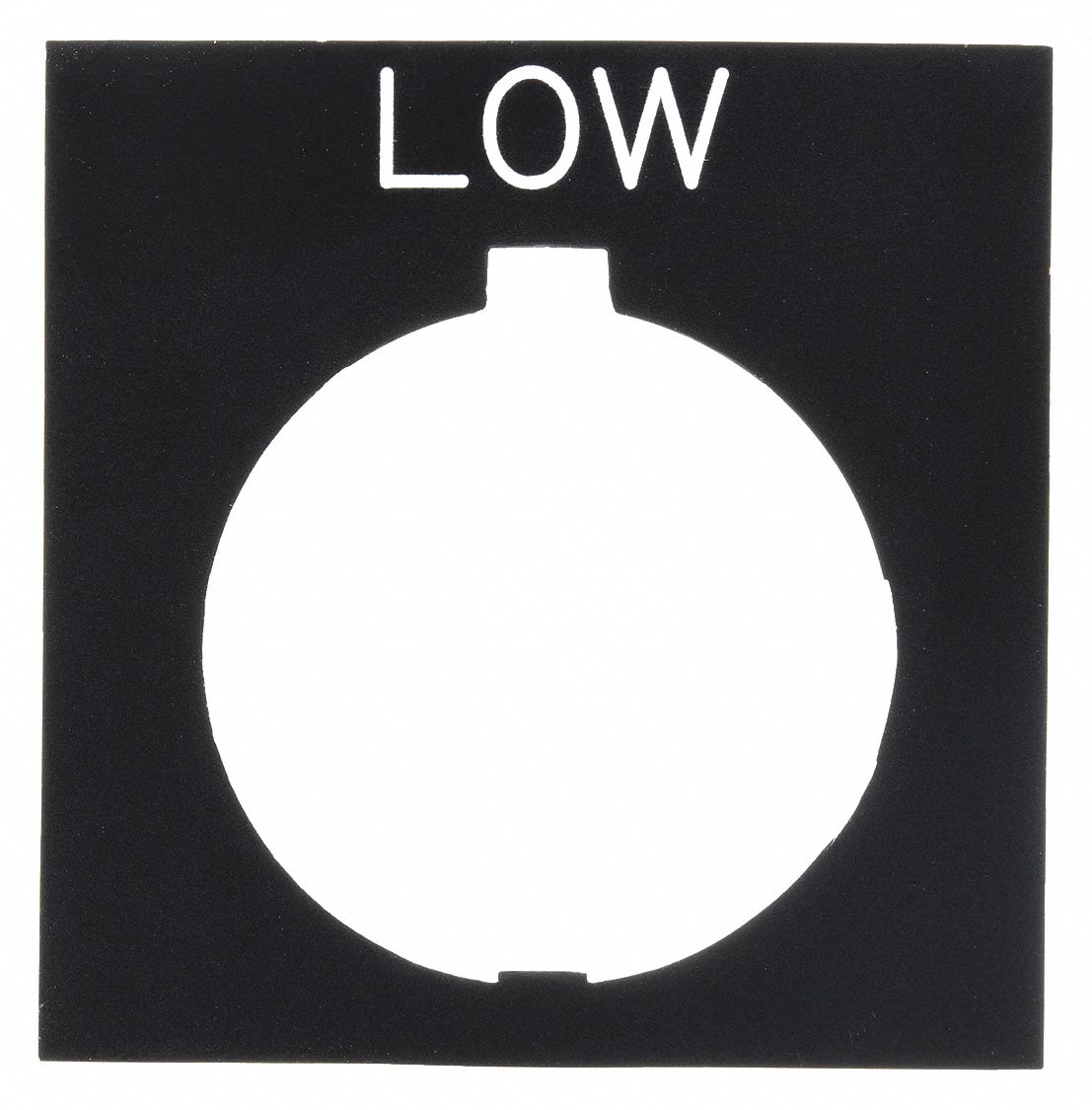 Legend Plate: 30 mm Panel Mounting Size, Rectangular, 1 in Overall Ht x 1 1/2 in Overall Wd