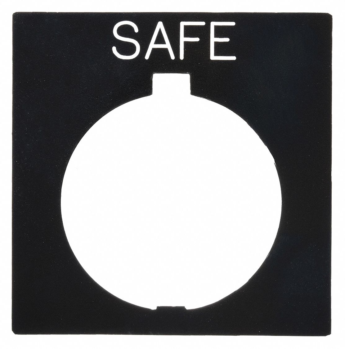 Legend Plate: 30 mm Panel Mounting Size, Rectangular, 1 in Overall Ht x 1 1/2 in Overall Wd