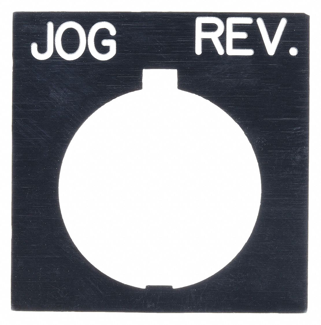 Legend Plate: 30 mm Panel Mounting Size, Rectangular, 1 in Overall Ht x 1 1/2 in Overall Wd