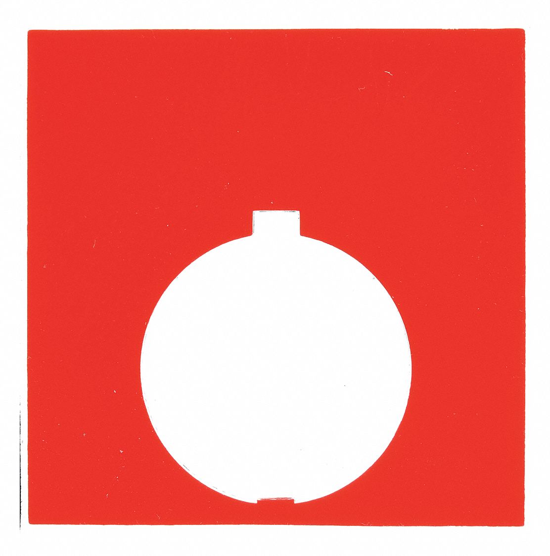 LegendPlate, White/Red/Black, Rectangular