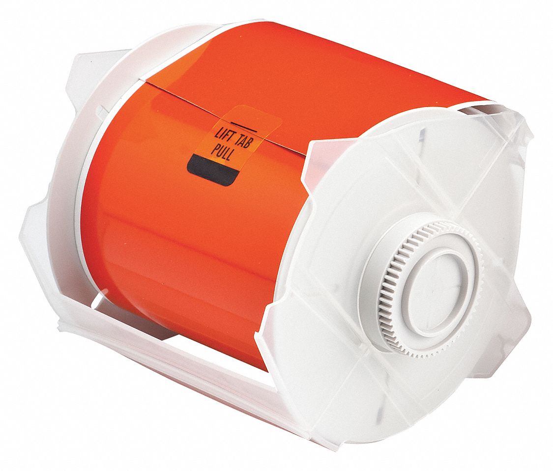 4 in x 50 ft, Reflective Reflective Tape, Continuous Label Roll 14A42199219 Grainger