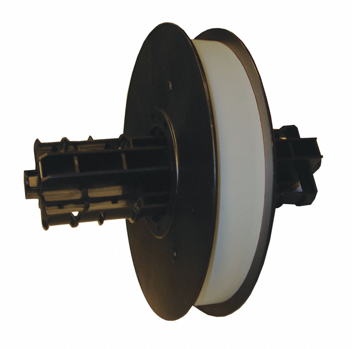 Continuous Label Stock: 1/2 in x 100 ft, Vinyl, Gray (Gloss), Outdoor