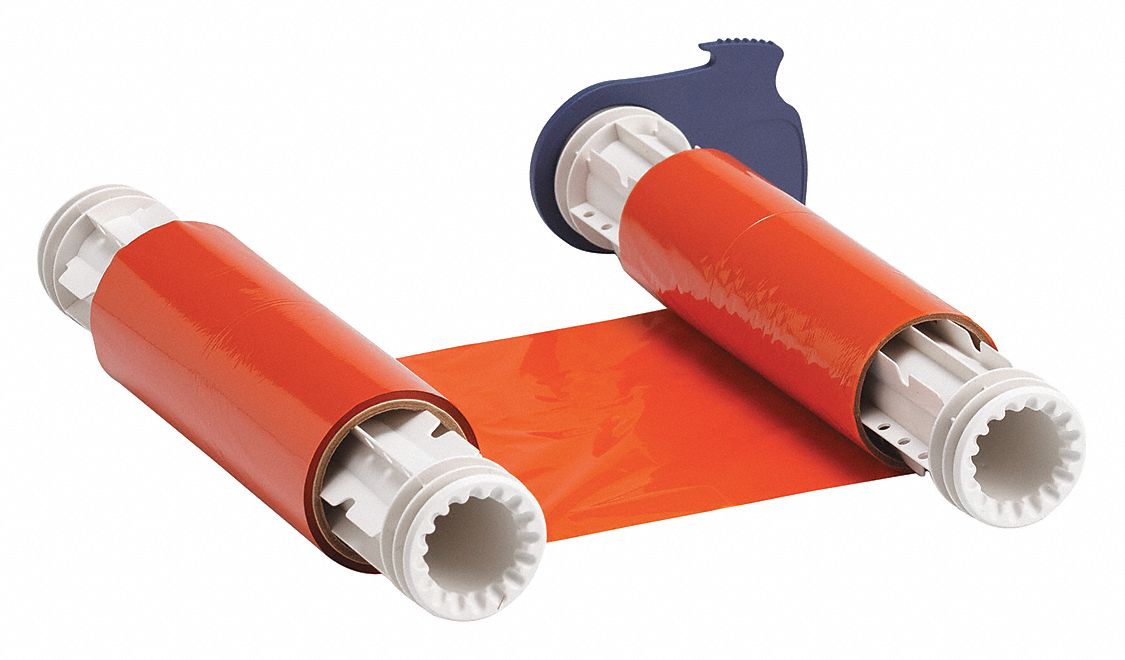 6 1/4 in x 200 ft, Orange, Single-Color Printer Ribbon - 14A579|13600 ...
