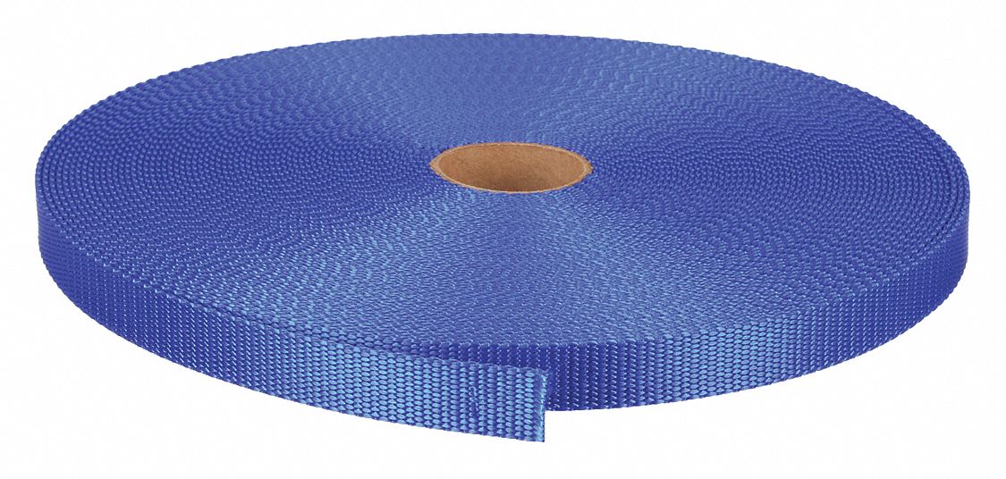 BULK WEBBING, NYLON, 2,800 LB/IN TENSILE STRENGTH, 920 LB WORKING LOAD LIMIT, 102 FT L