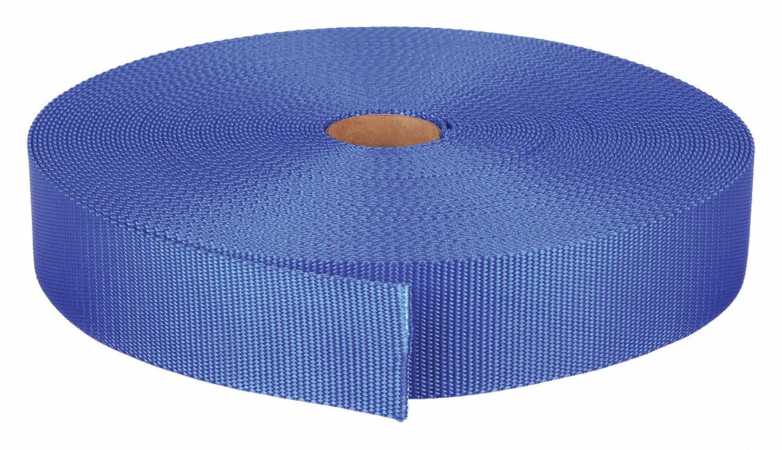 BULK WEBBING, NYLON, 7,000 LB/IN TENSILE STRENGTH, 2,300 LB WORKING LOAD LIMIT, 150 FT L