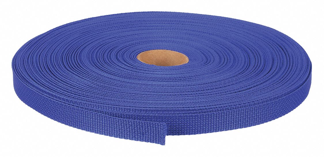 BULK WEBBING, POLYPROPYLENE, 500 LB/IN TENSILE STRENGTH, 160 LB WORKING LOAD LIMIT, 1 IN W
