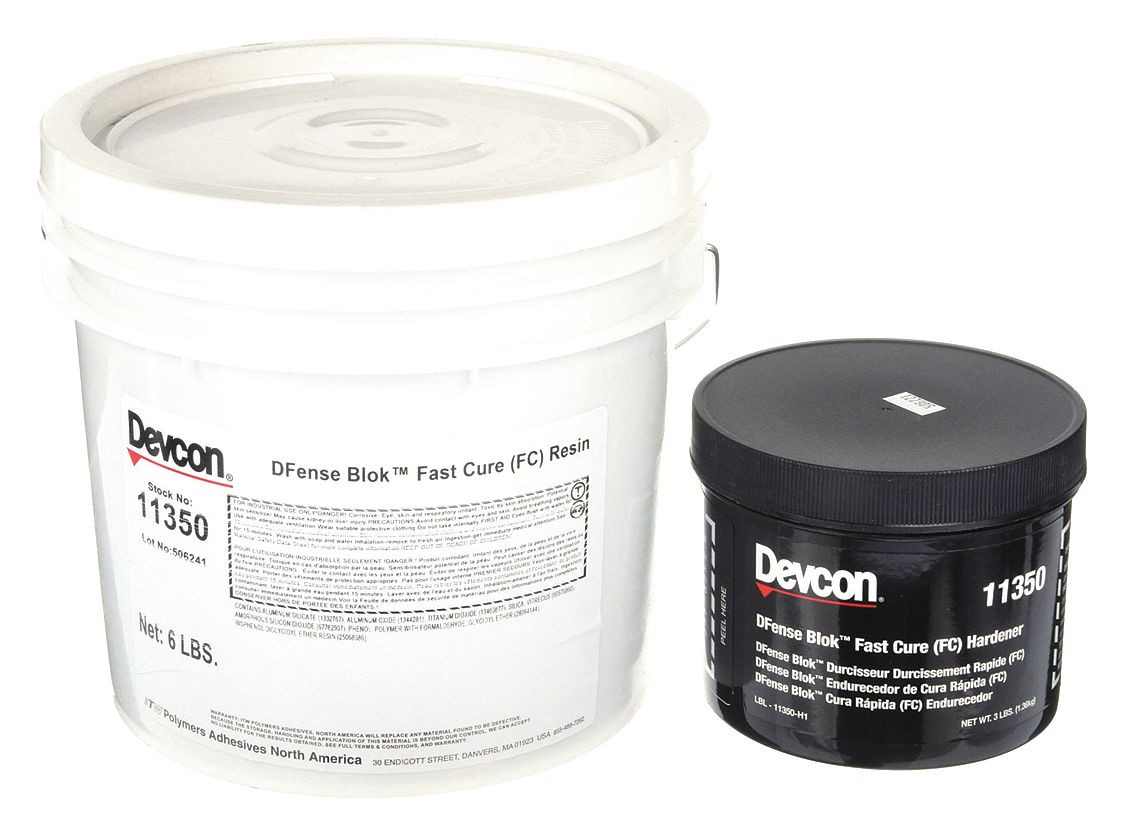 DEVCON, Dfense Blok Fast Cure, Ambient Cured, Epoxy Adhesive - 14A839