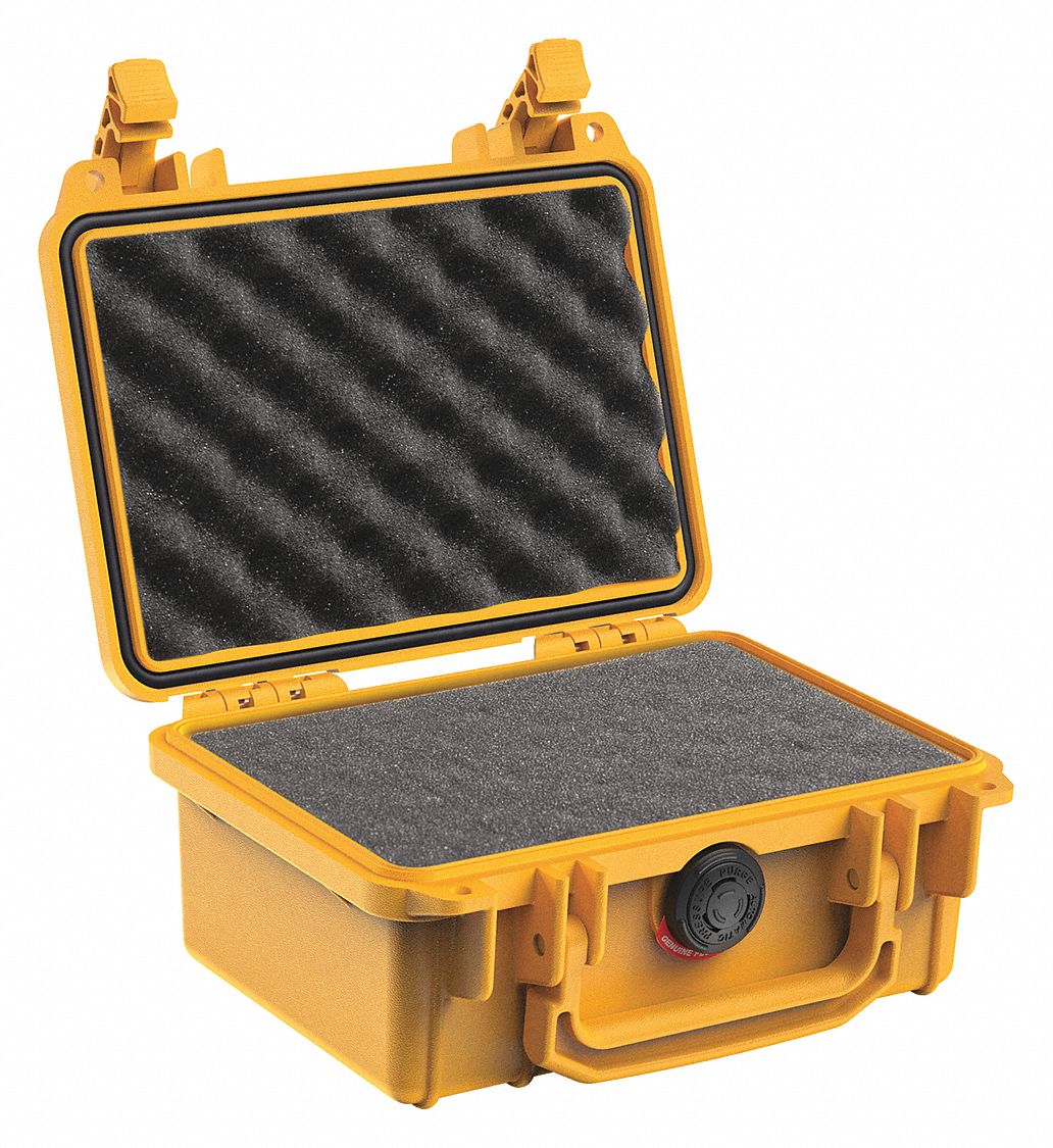 YELLOW PROTECTIVE CASE, W/FOAM, SERIES 1120