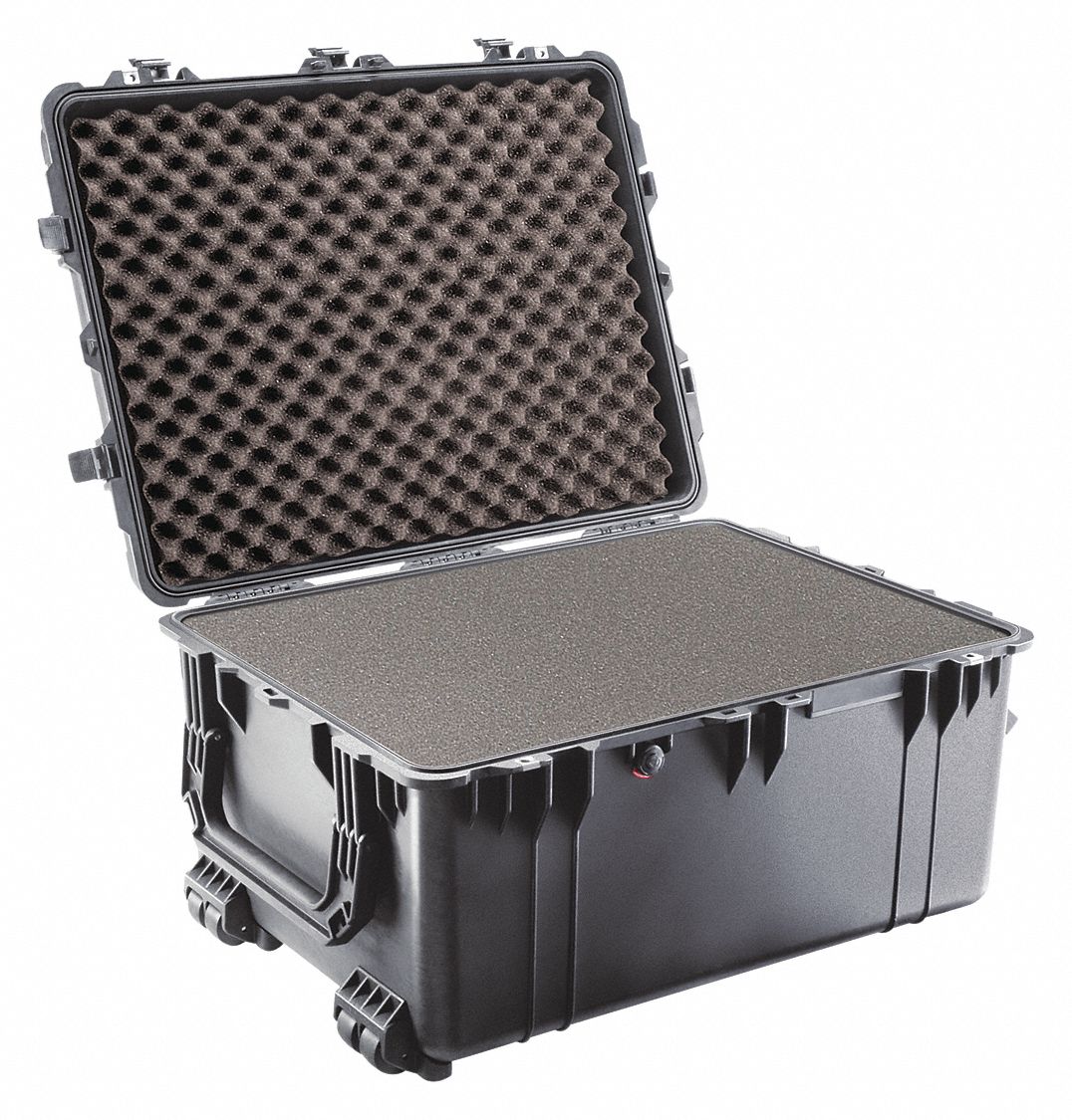 PROTECTIVE CASE, AIR, W/FOAM, WHEELS, PURGE VALVE, BLACK, 79 1/2 X 61 1/2 X 44.4 CM, PP