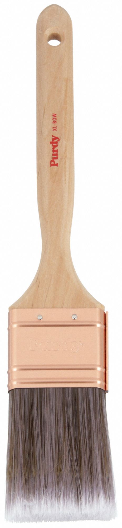 Paint Brush: Flat Sash Brush, 2 in, Synthetic, Polyester/Nylon