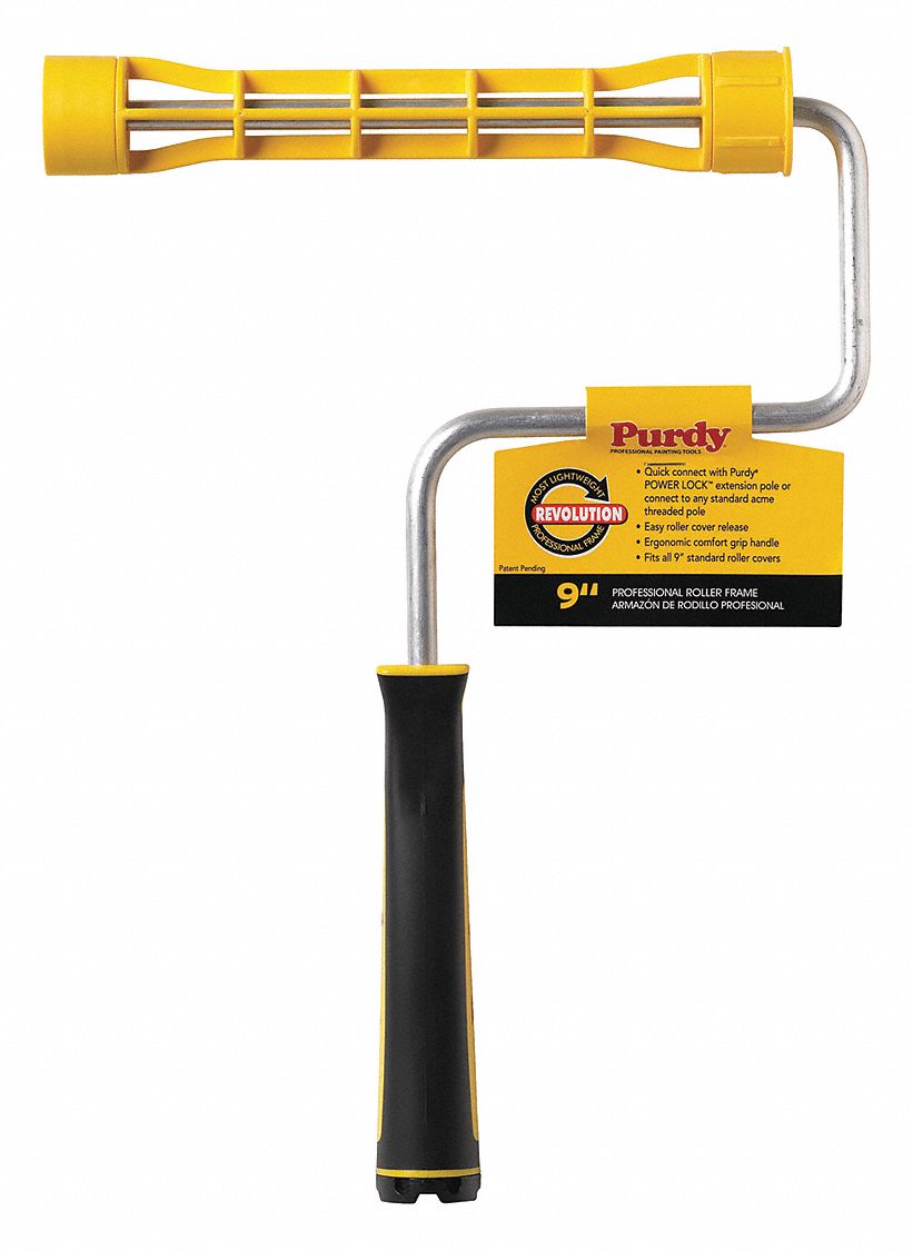PURDY Paint Roller Frame, Cageless, 9 In 14C54914A751129 Grainger