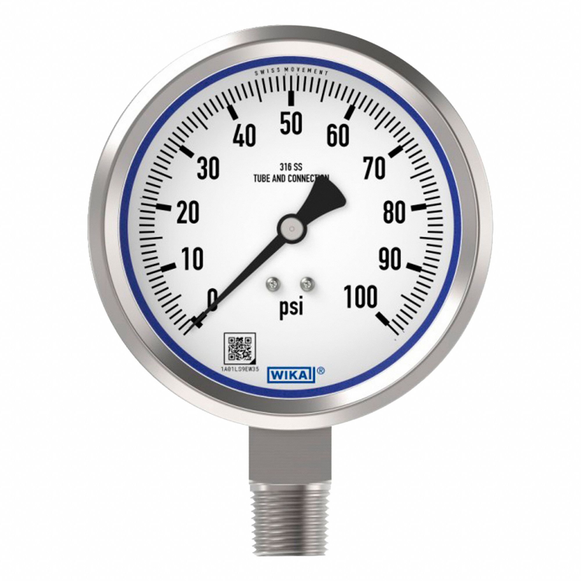 GAUGE 15000 PSI 2-1/2IN 1/4IN NPT