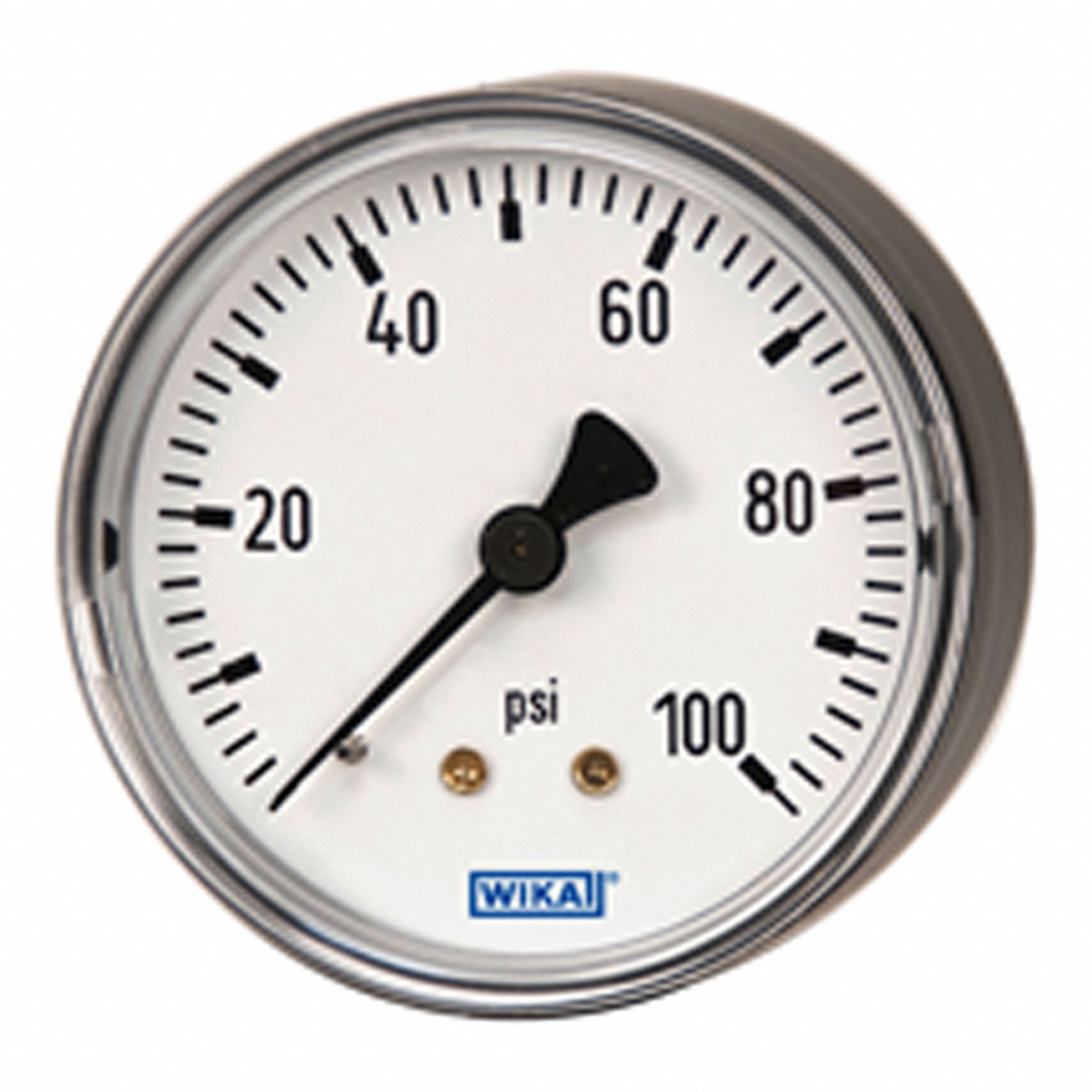 PRESSURE GAUGE, CENTRE BACK MOUNT, 0-30 PSI/KPA, 1/8 IN MNPT, DIAL SIZE 2 IN