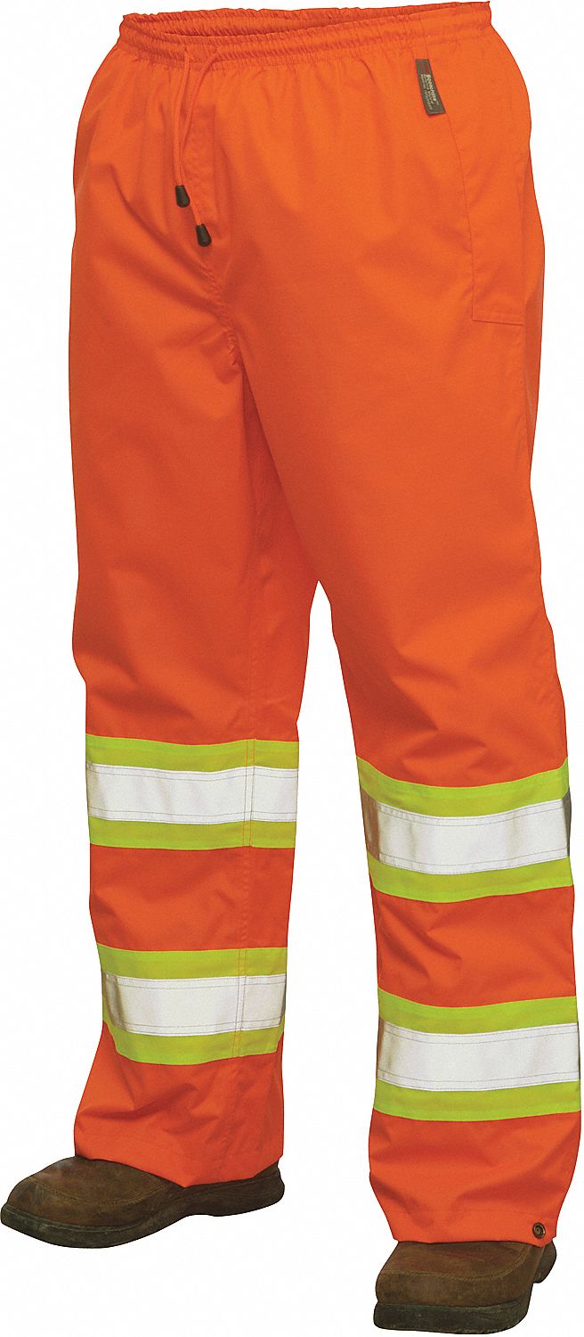 PANTALON SECURITE IMPERMEABLE,OR FLUO,P
