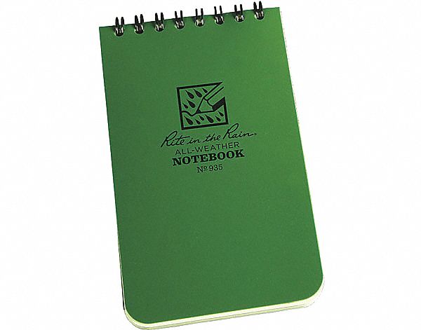 NOTEBOOK  POCKET GREEN 3X5