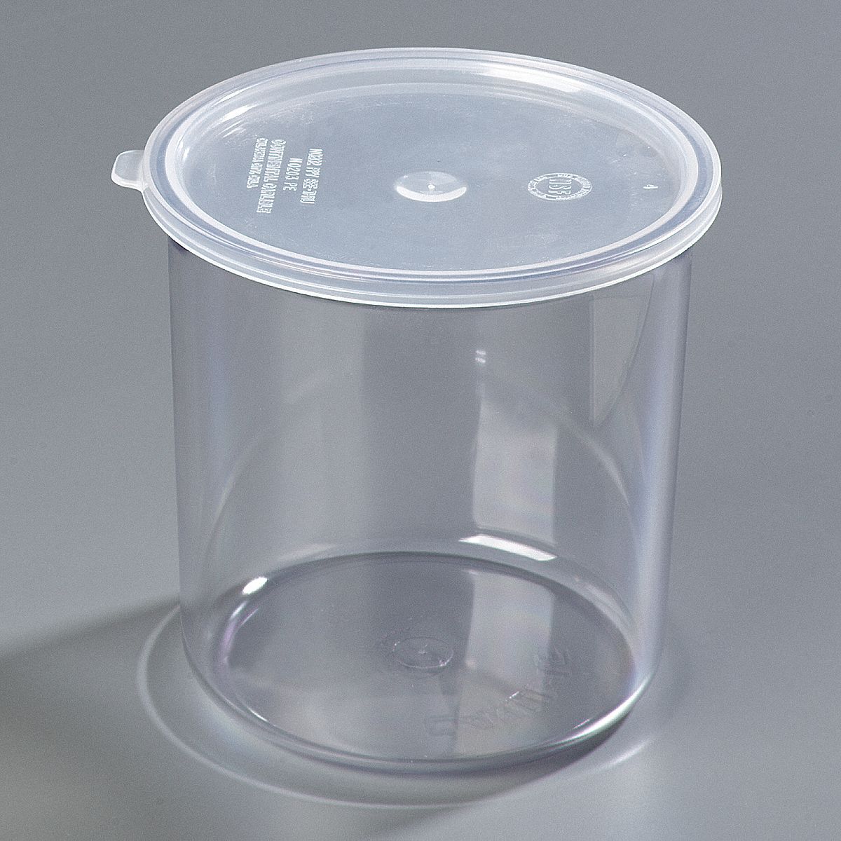 CARLISLE Food Crock with Lid: 2.7 qt Capacity, Plastic, NSF CARLISLE Food Crock with Lid: 2.7 qt Capacity, Plastic, NSF