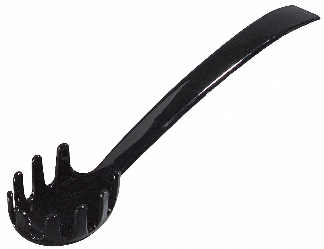 14D233 - Buffet Pasta Fork Black 9.5 In PK12