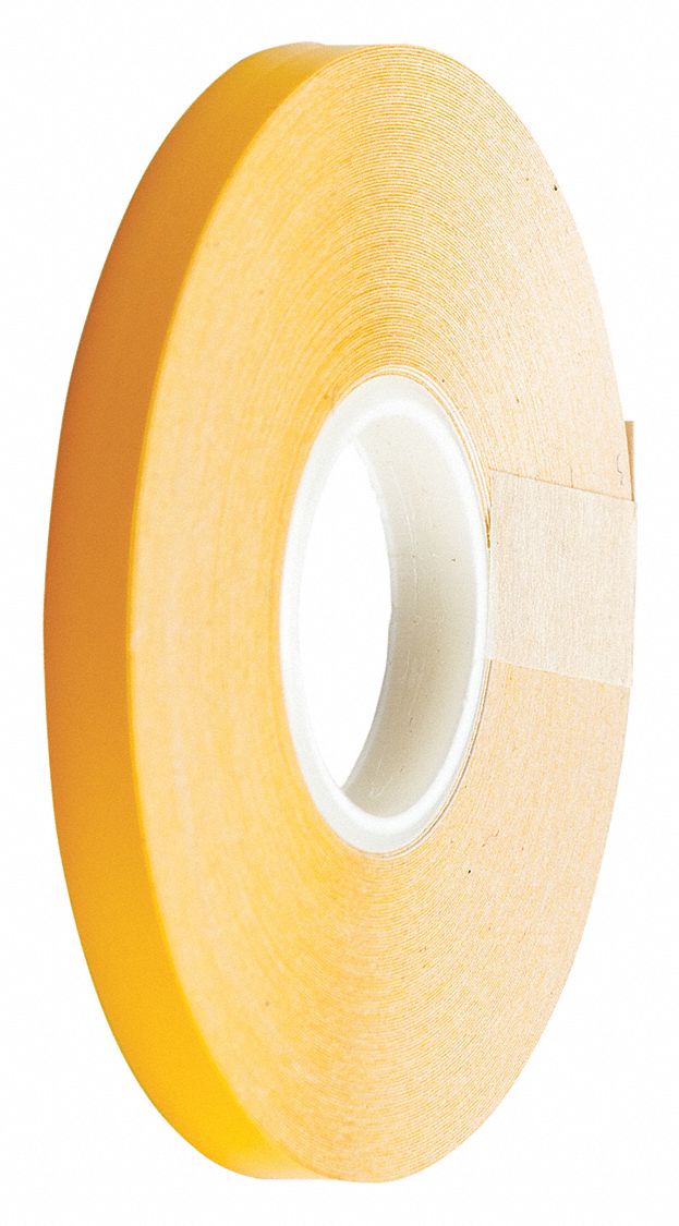 Floor Marking Tape: Gen Purpose, Solid, Yellow, 1/4 in x 50 ft, 4 mil Tape Thick, Brady®