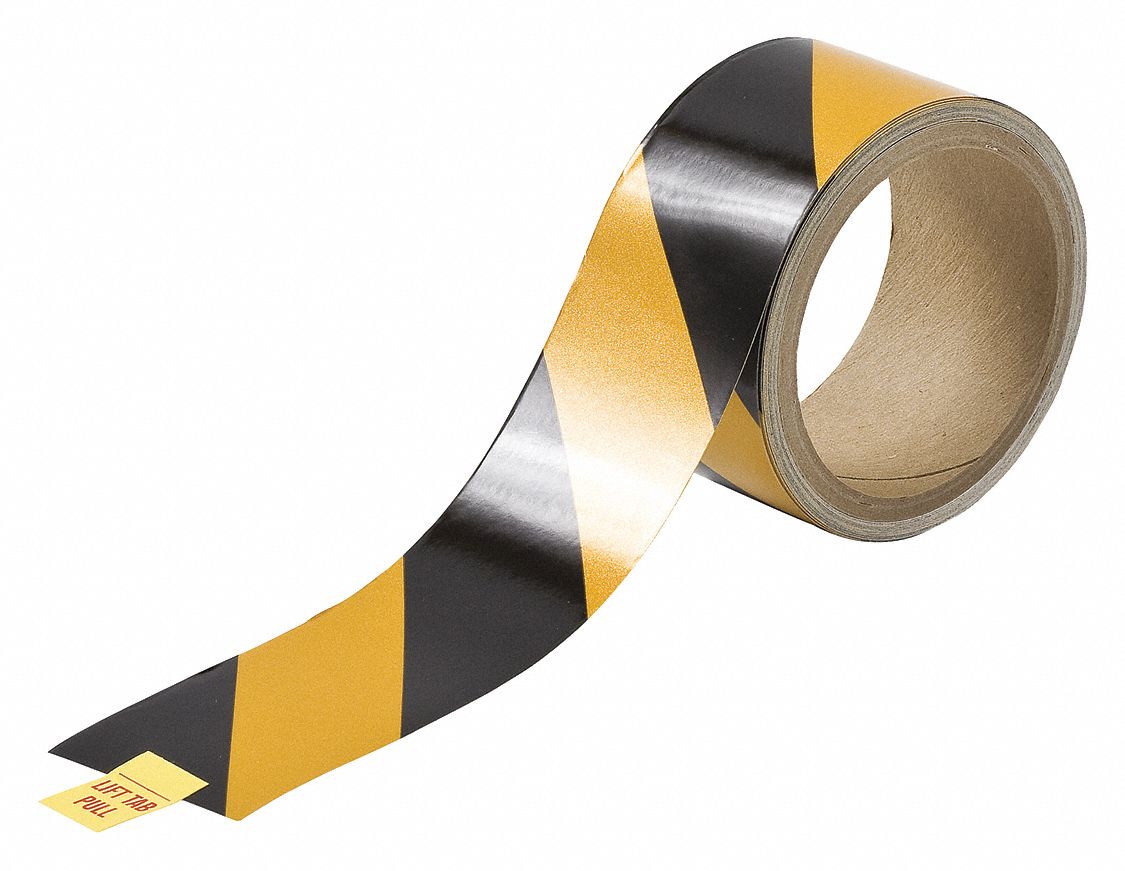 Reflective Marking Tape, Striped - Grainger