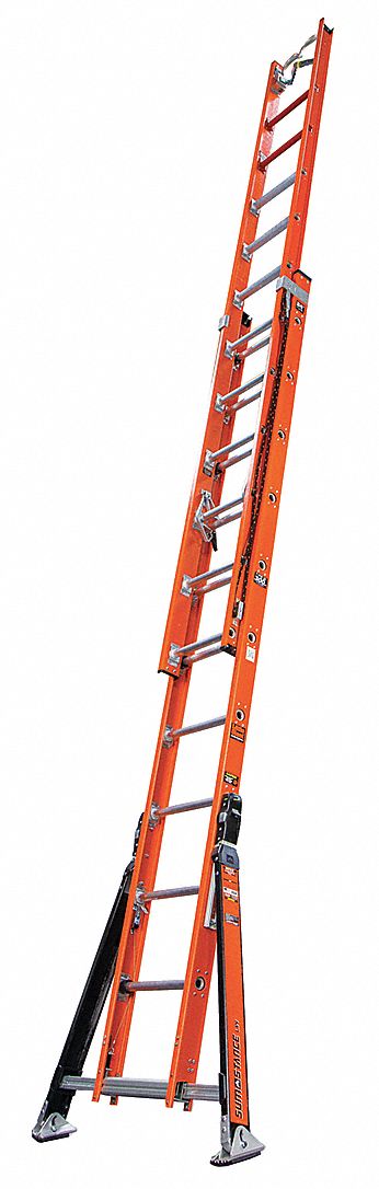 LITTLE GIANT Extension Ladder, Fiberglass, IAA ANSI Type, 24 ft