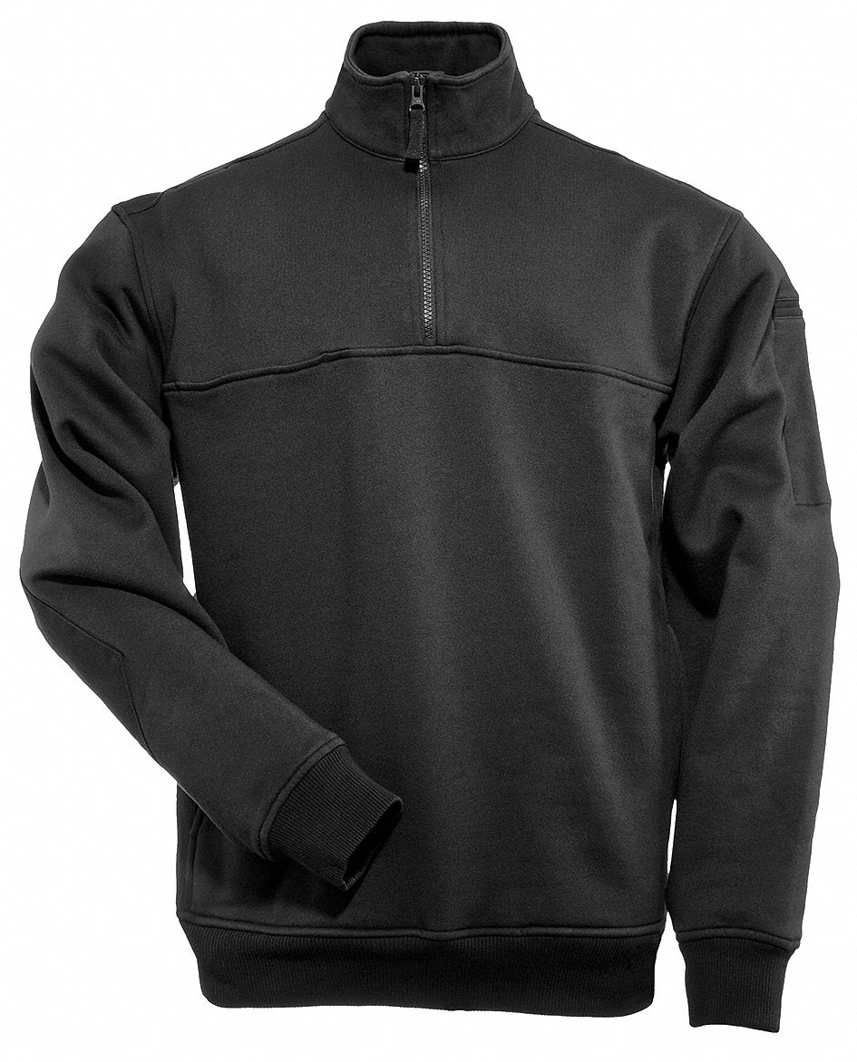 1/4 Zip Sweatshirt Style 72363 5.11 Tactical Mens Cotton Blend Water Repellent Job Shirt