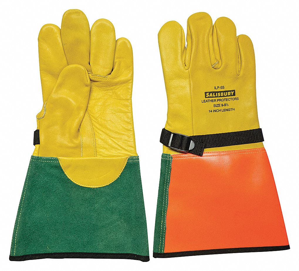 Salisbury Size 11, 14 inch Leather Glove Protectors ILP5S-11