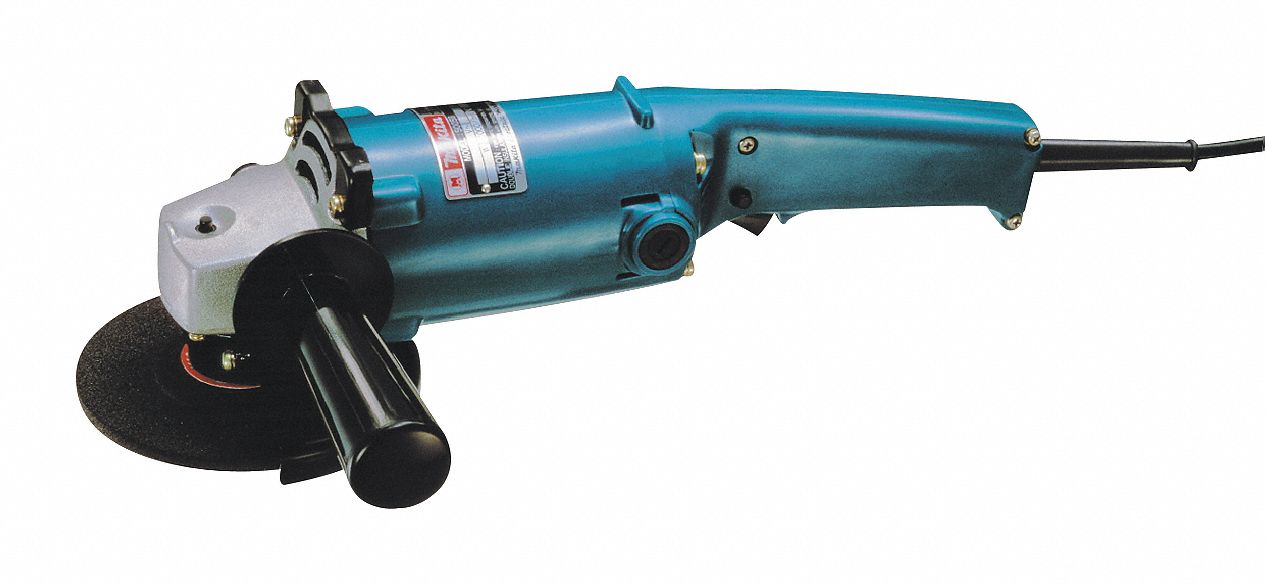MEULEUSE D'ANGLE, À FIL, 120 V/9 A, 5 PO DIAM, GÂCHETTE ARRIÈRE, ⅝ PO-11, 10 000 TR/MIN, CÂBLE 6,6 PI