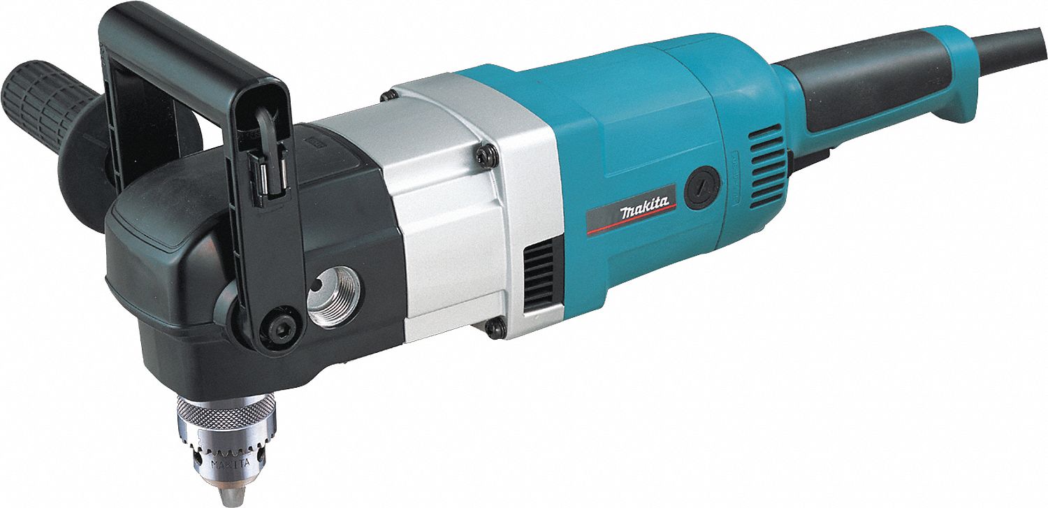 MAKITA, 120V AC, 1/2 in Chuck Size, Right Angle Drill Kit - 14F082