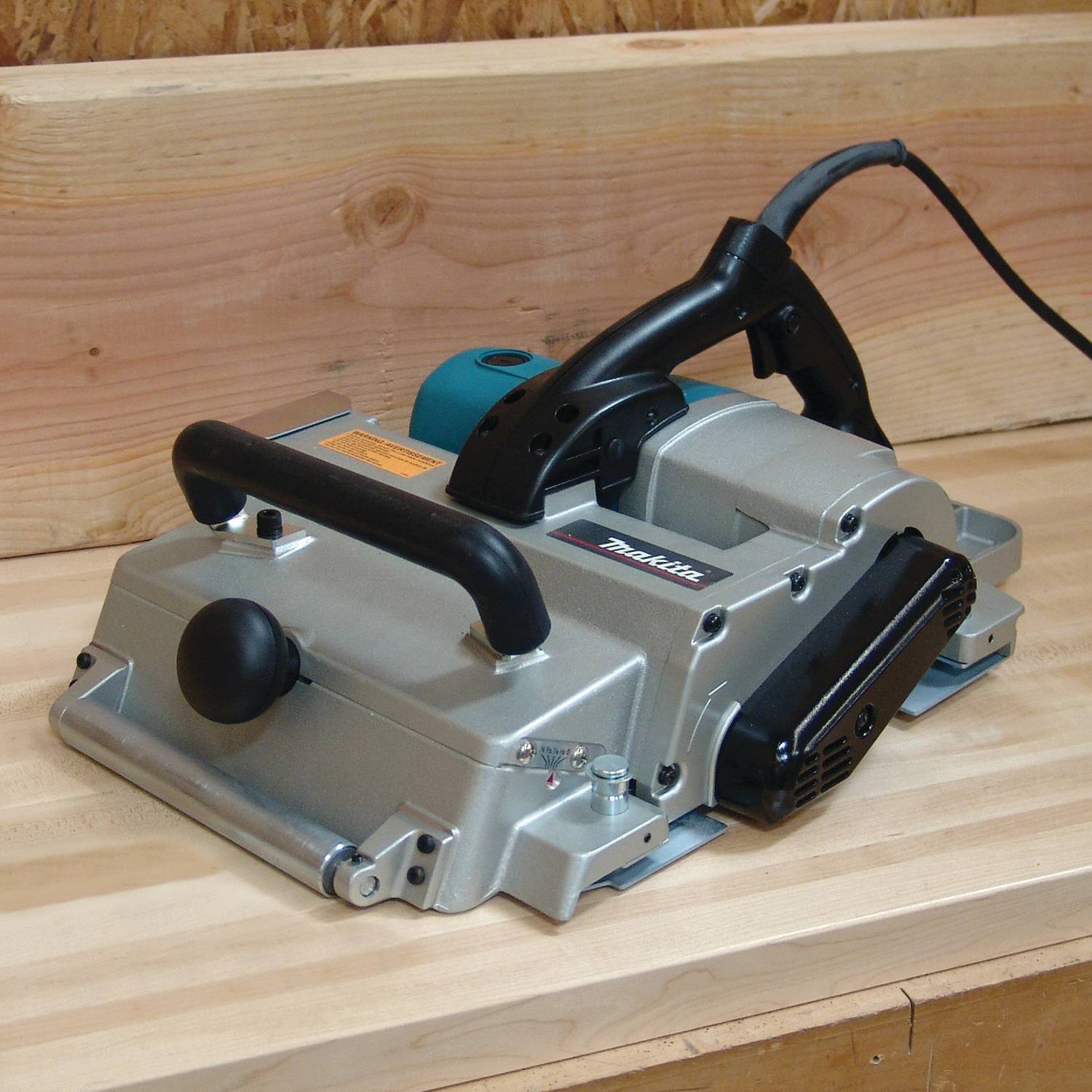 MAKITA Corded Hand Planer: Flat, 120V AC, 15 A, 12 1/4 In Blade Wd, 1/8 ...