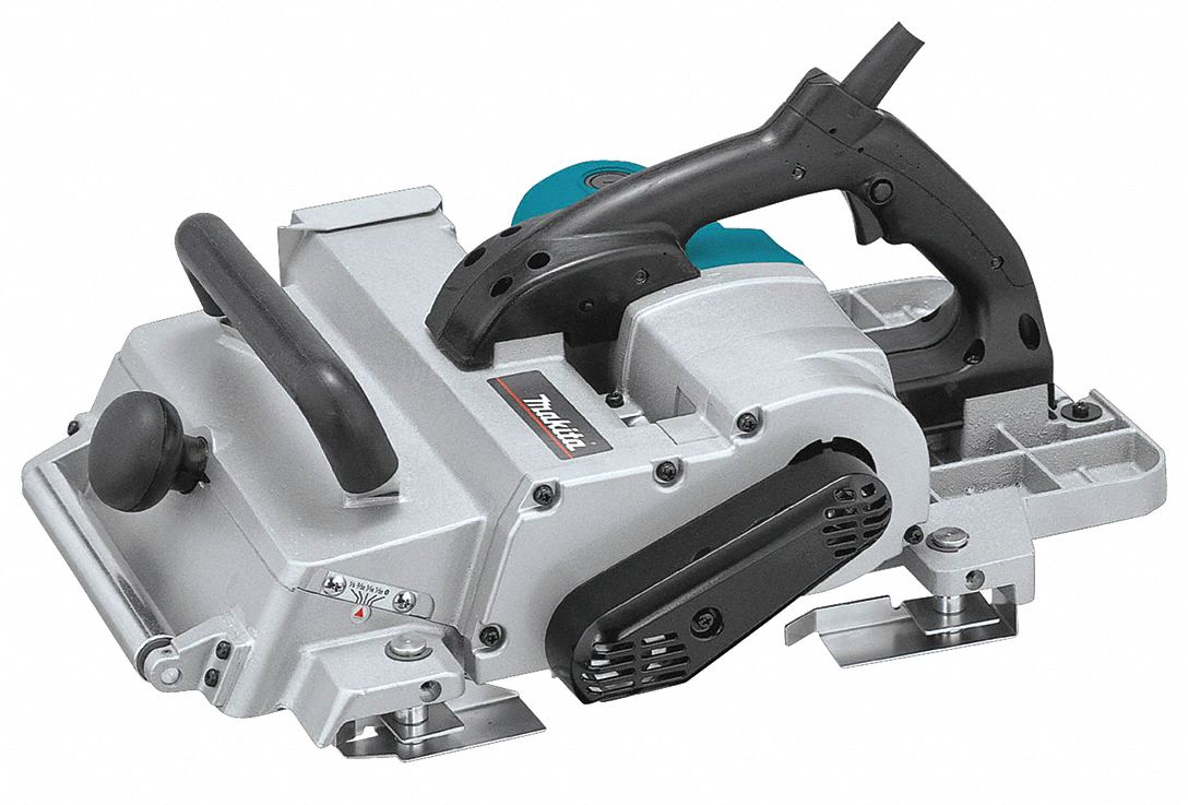 HAND PLANER, CORDED, FLAT, 120V/15A, 12¼ IN W, ⅛ IN CUT D, 29 SETTINGS, 12000 RPM, STEEL