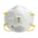 DISPOSABLE RESPIRATOR, UNIVERSAL, PP/PUR/POLYESTER/POLYISOPRENE/AL, N95, 10/BOX