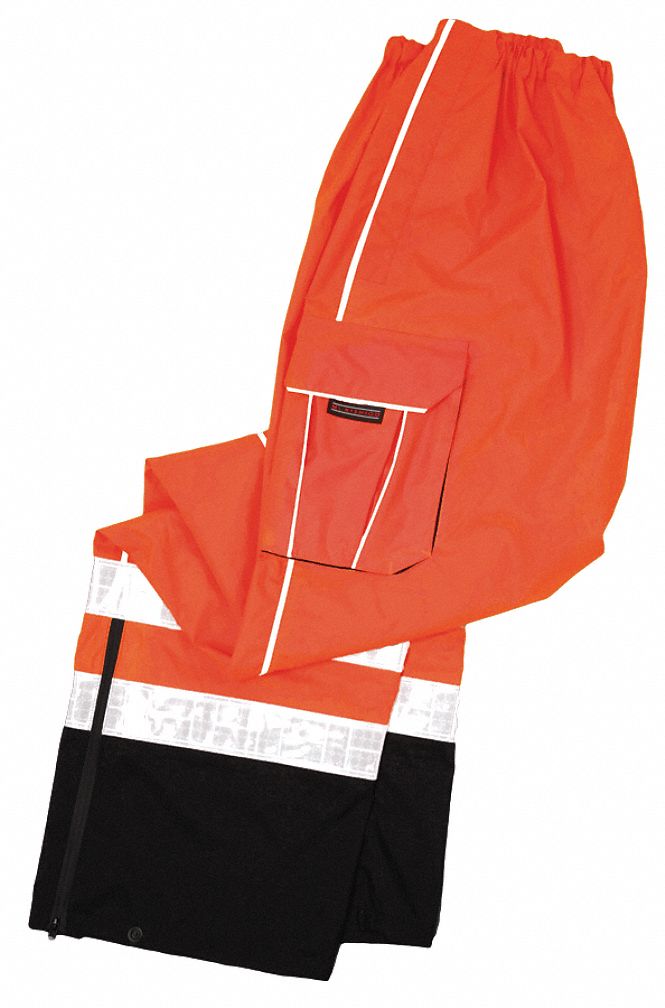 KISHIGO Rain Pants ANSI Class E, XL ( 42 in x 30 in ), Rain Pants