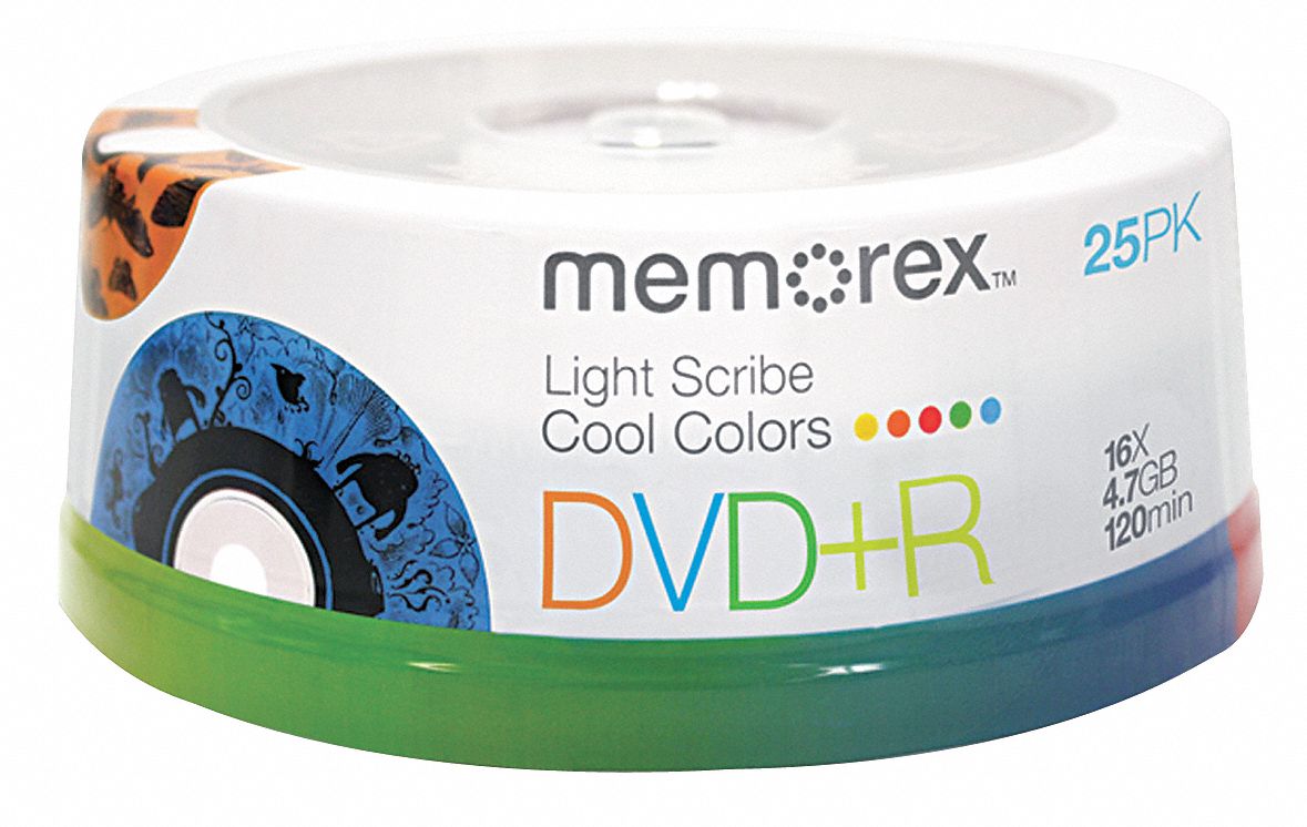 DVD+R Disc, 4.70 GB Capacity, 16x Speed - Grainger