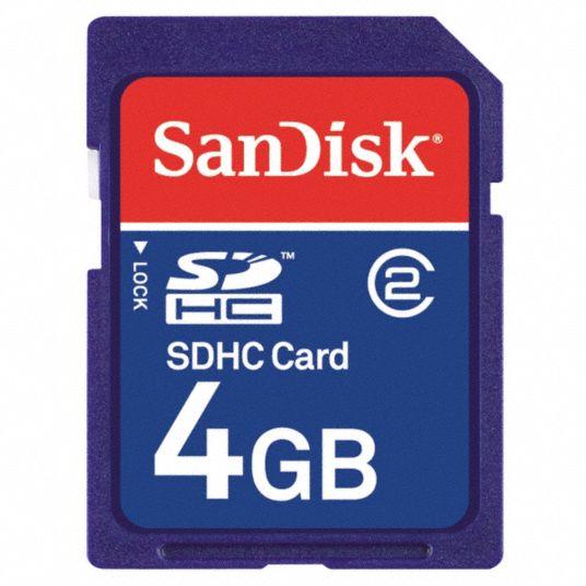SDHC Memory Card, 4 GB Grainger