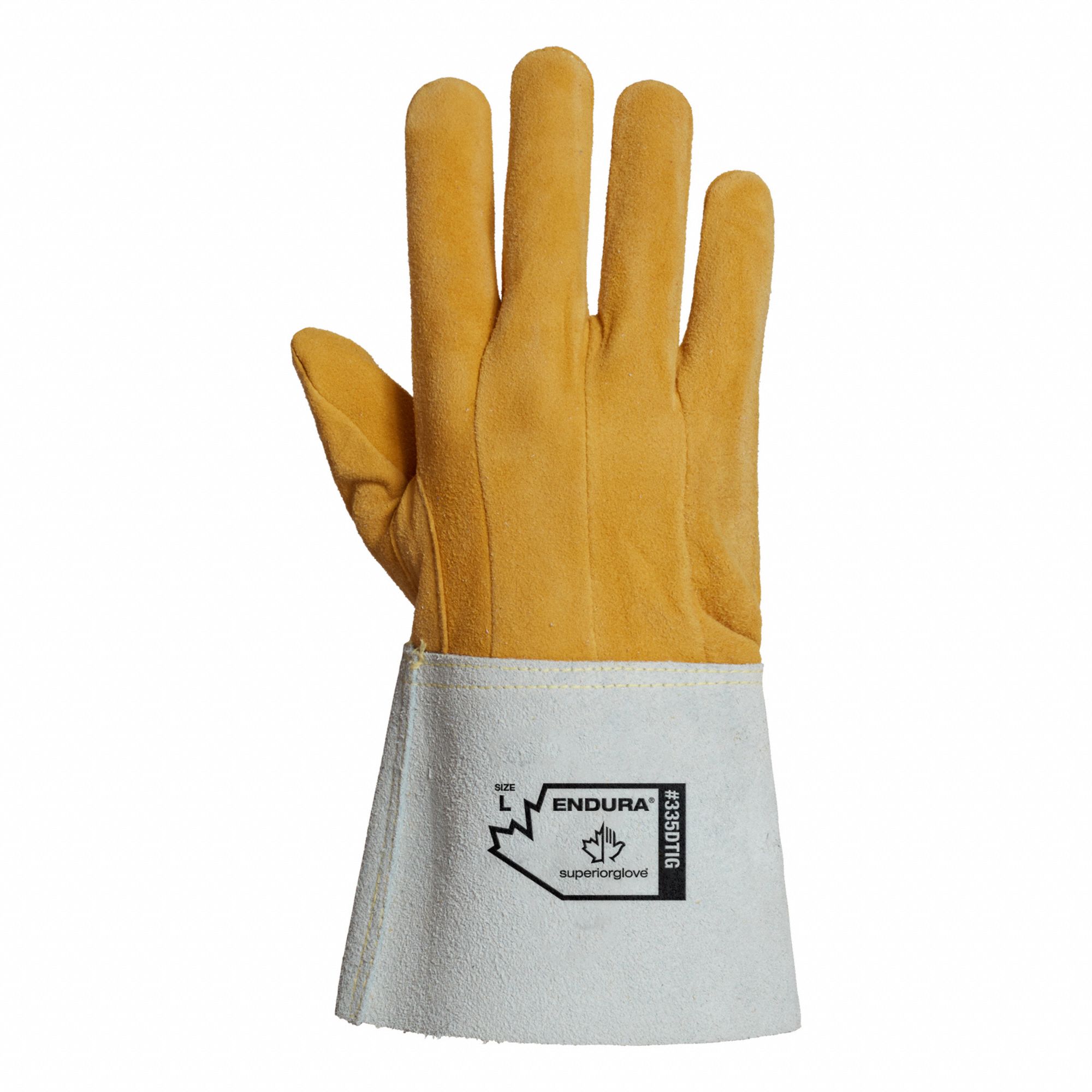 WELDING GLOVES,SZ 7 S,4 1/4 IN L CUFF,PR