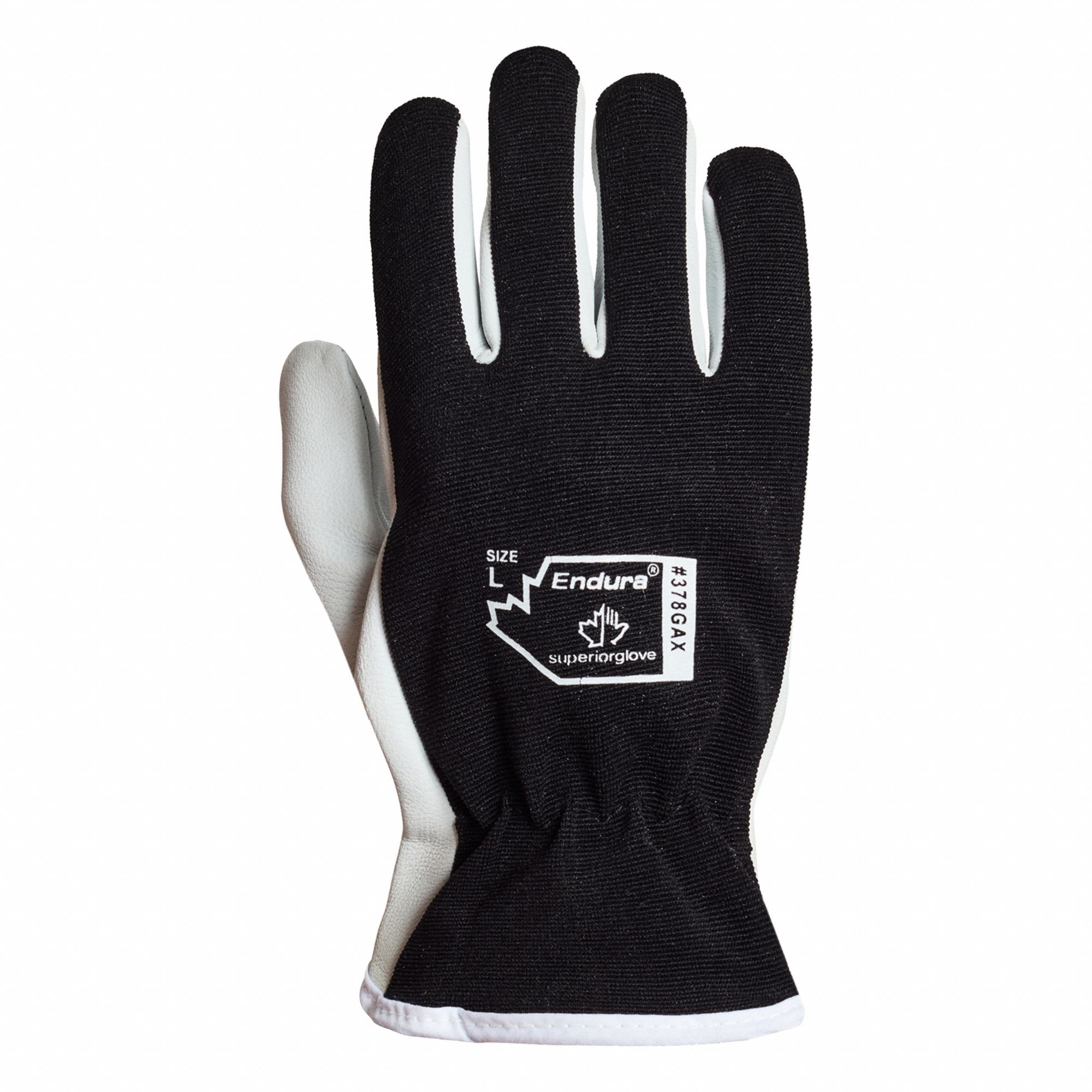 ENDURA DRIVERS GLOVES, S, GOATSKIN, FULL FINGER, SAFETY CUFF