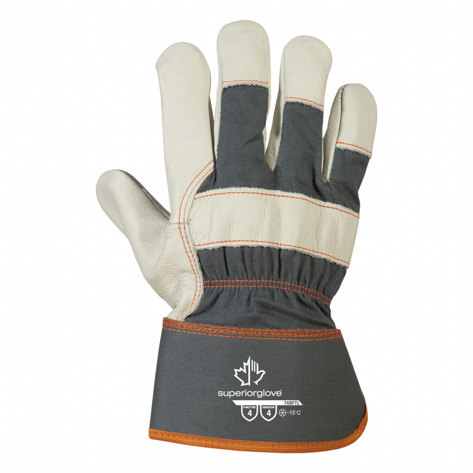 GANTS DE CONDUITE RÉSISTANTS À L'ABRASION/ÉGRATIGNURE, TAILLE NIQUE, CUIR PLEINE FLEUR DE VACHE, MANCHETTE DE SÉCURITÉ