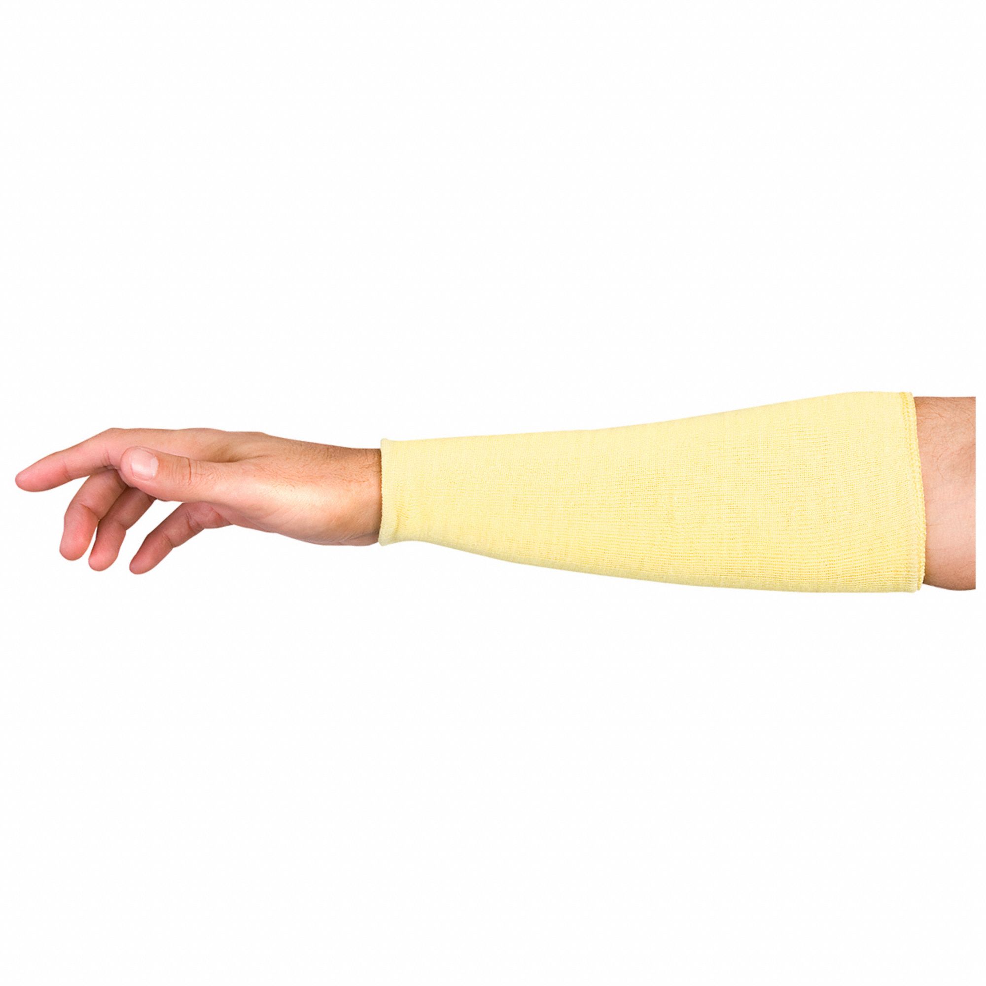 SUPERIOR GLOVE CUT-RESISTANT SLEEVE, 10 IN LENGTH, KEVLAR, WITH THUMBHOLE -  Cut-Resistant Sleeves - SUGKKWC10TH