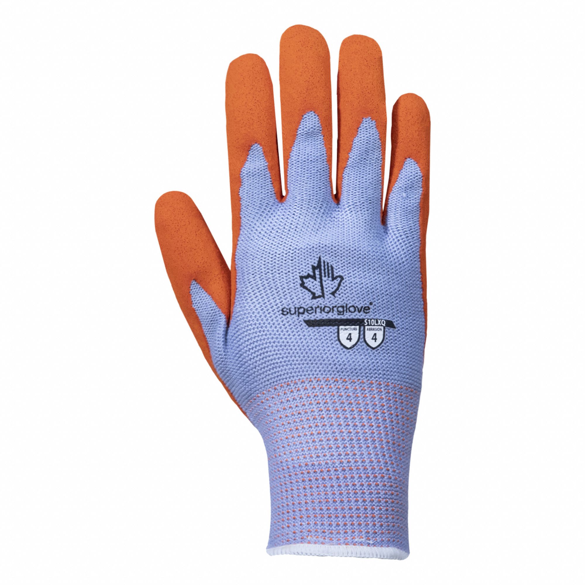 KNIT GLOVES,LATEX/COTTON/PES,10,BLUE,PR